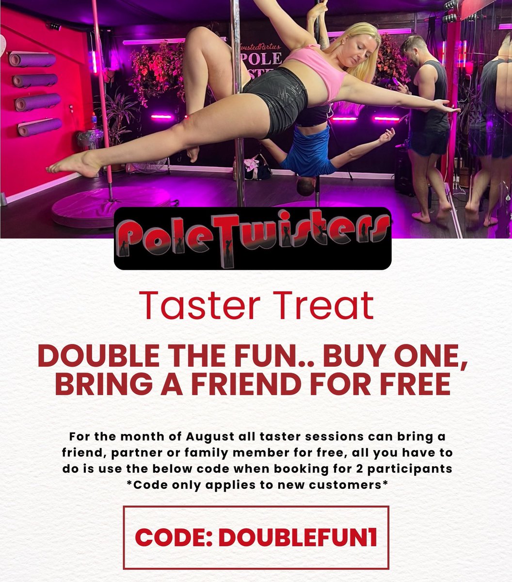 PoleTwisters's tweet photo. It’s a new month so that means a new offer! #poletwisters https://t.co/BDOsOgf1iW