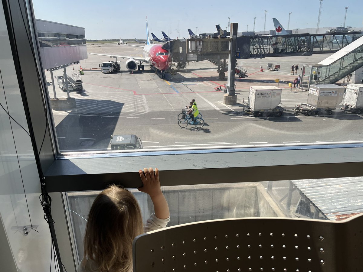 Fascinating. These #bicycles at #Copenhagen #airport