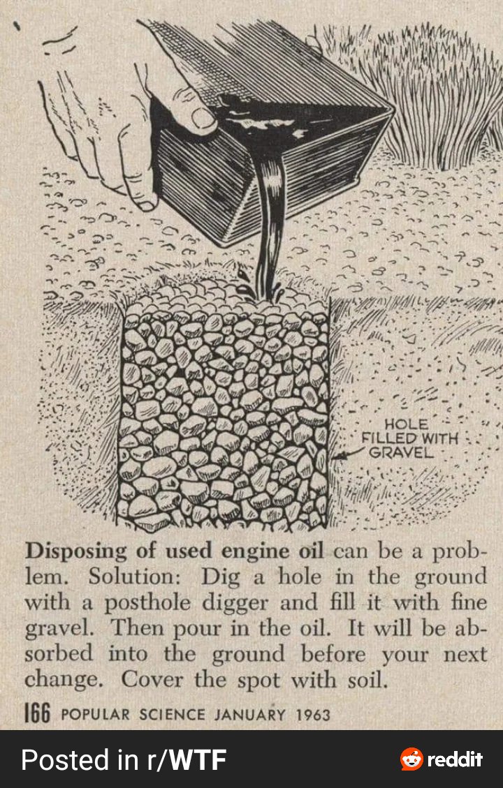 SciencIsFun's tweet photo. How to dispose your used engine oil https://t.co/rfvGXRE5v1