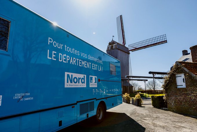 Cet été, nos Camions Bleus continuent de parcourir le département afin que tous les Nordistes puissent être accompagnés dans leurs démarches administratives (santé, emploi, retraite, impôts…)🚚  

Retrouvez les prochaines permanences de cette Maison France Services itinérante ⤵️