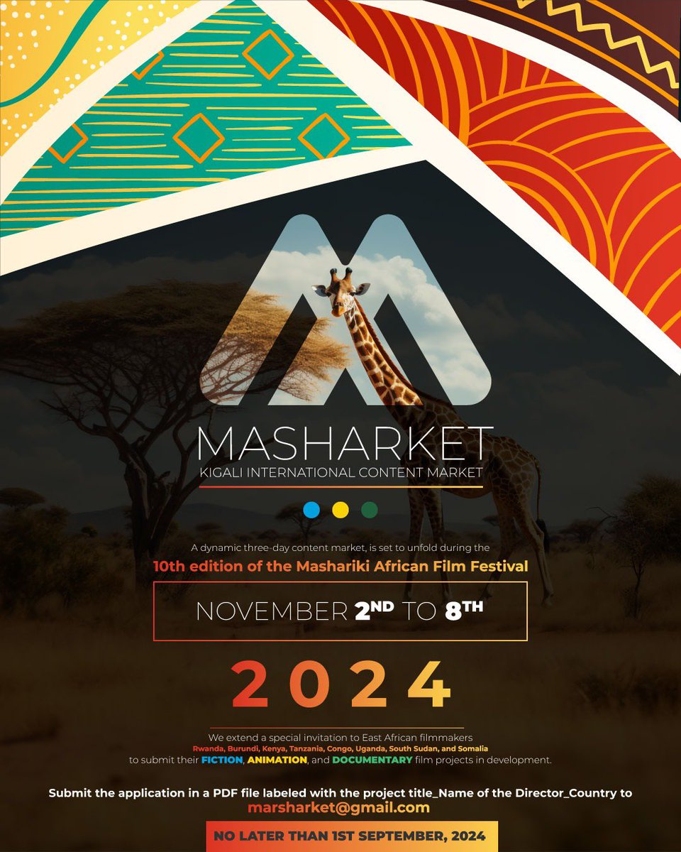 MasharikiFest's tweet photo. 1/2 🎥✨ Calling all East African filmmakers! Join us at @MashaRket  2024, a dynamic three-day content market at the Mashariki African Film Festival's 10th edition! https://t.co/KHcQmC45u0