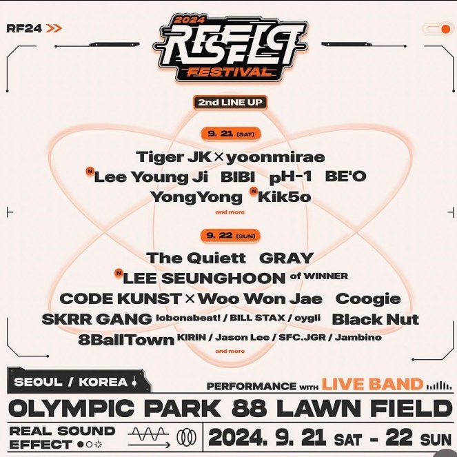 incir876's tweet photo. Winner said they're done with waterbomb.

Now they're in other festivals lesgooo Resffect hiphop baby lion Lee seunghooon coming!!!📯📯

AHH I would love to see this coku lsh wonjae gray the quiett what a pretty solid line up both days!!! Oh black nut too??!! Lesgooww https://t.co/WVwxe9Z5SL
