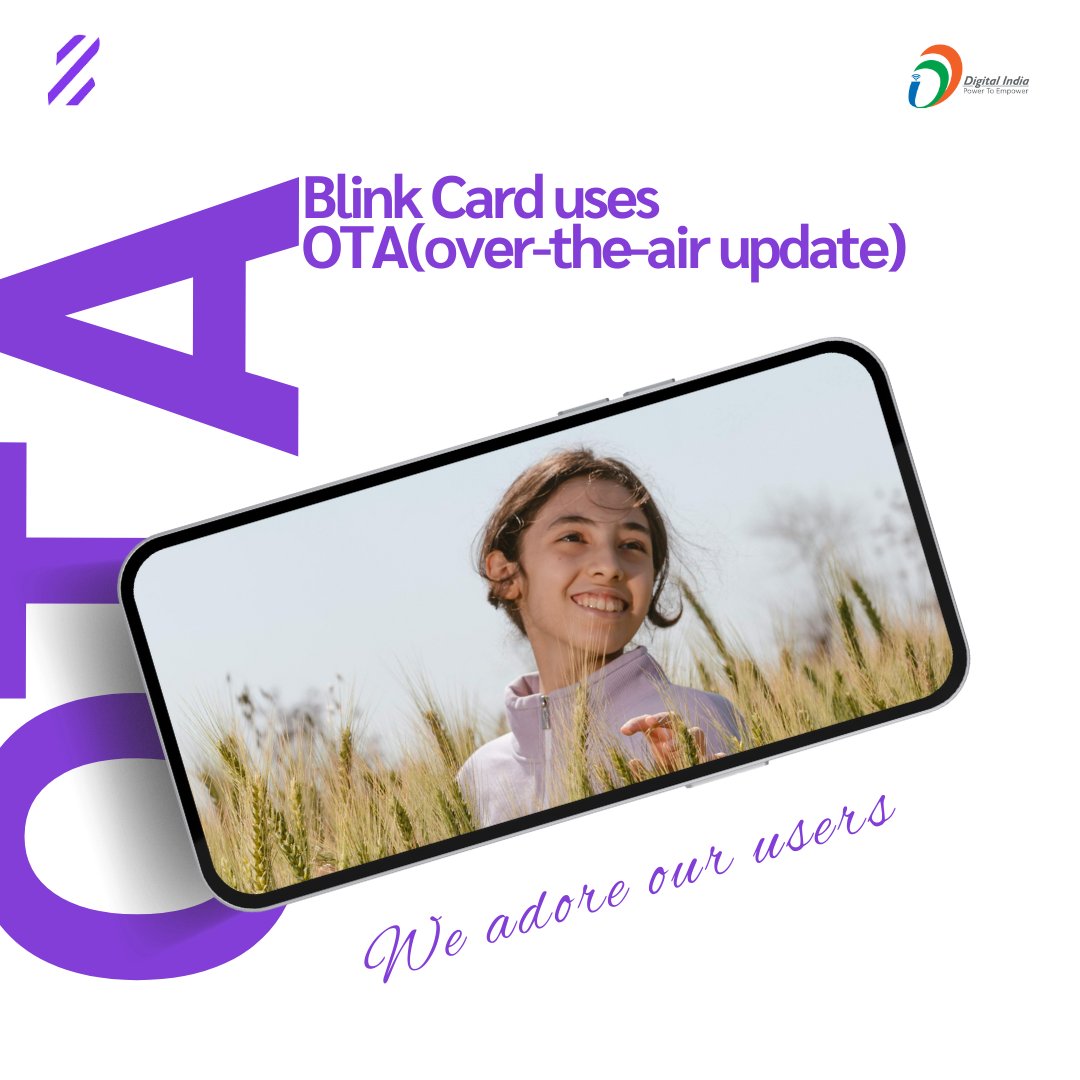Blinkcarddotin's tweet photo. Our development team is dedicated to bringing smiles to our users' faces. #OTA updates allow us to fix bugs faster and update the app without requiring manual intervention. While most updates will be seamless, some major improvements will still need to be manually updated. https://t.co/gA7vxY59lb