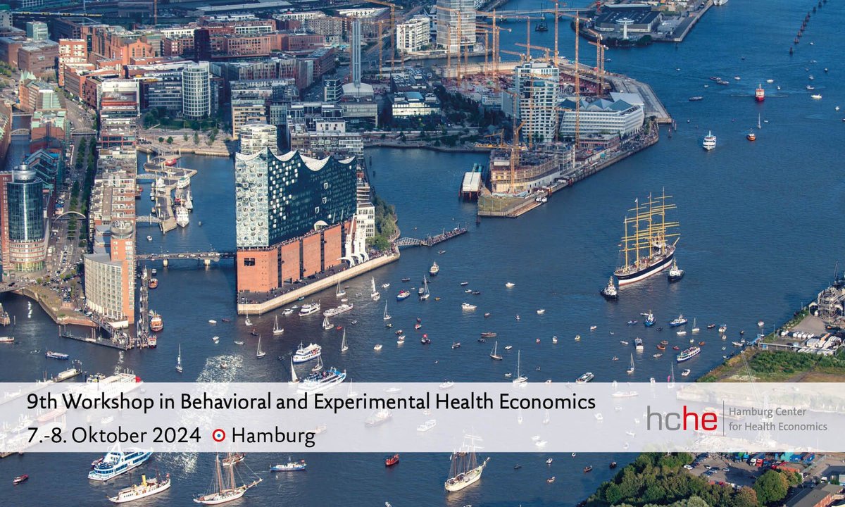 Registration open for 9th Workshop in Behavioral and Experimental Health Economics (BEH) on Oct 7/8, at #HCHE. John Cawley (Cornell University) &amp; Jeannette Brosig-Koch (Universität Magdeburg) give keynote speeches. Registration: uhh.de/cislj
📷Mediaserver HH/M. Elsen