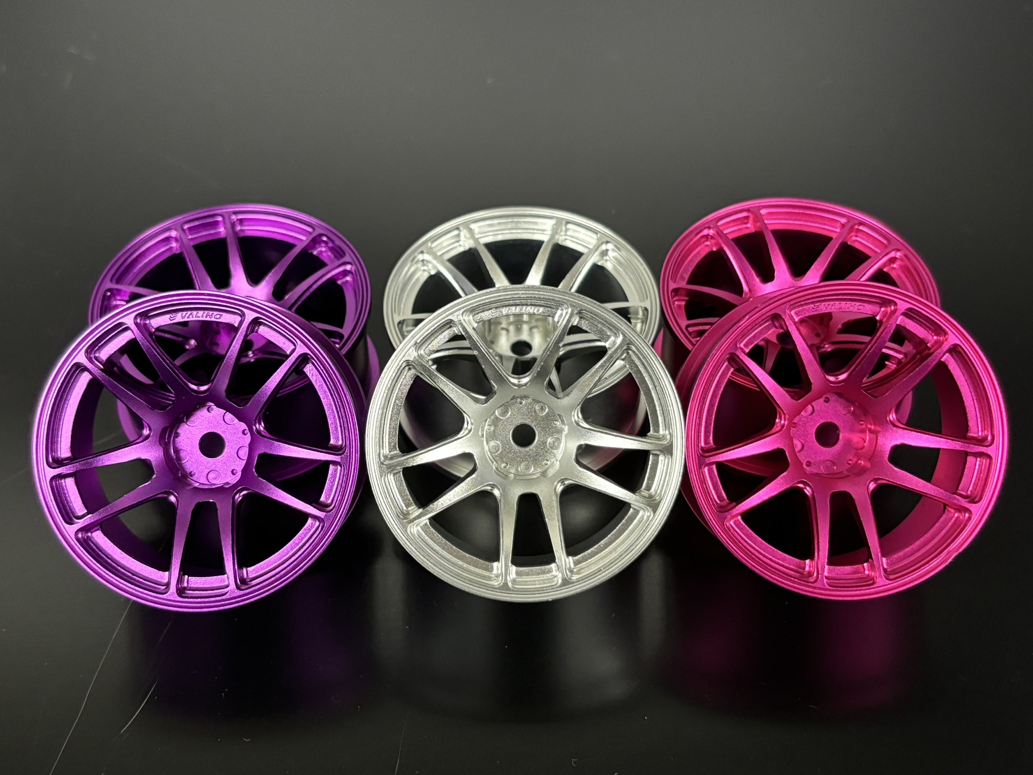 VALINO N820S アルミホイール26mm( ピンクアルマイト/OFF+7