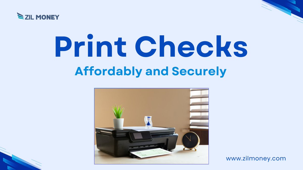 ZilMoney's tweet photo. Zil Money lets you print cheap checks online and save up to 80% on expenses. The cloud-based software offers top security and reliability. Sign Up today!
Learn more: https://t.co/v2iWpYf17r
#CheapChecks #CheapCheckPrinting https://t.co/VU8MLpvD16