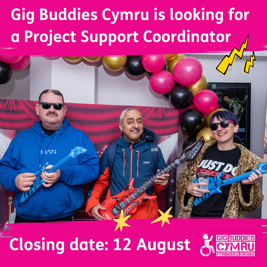 Good morning! Did you know that <a href="/LdWales/">Learning Disability Wales</a> and @FfrindiauGigiau has a job vacancy for a Project Support Coordinator? 

For more information, including details on how to apply, please visit the website at ldw.org.uk/gig-buddies-cy…

Closing Date: Monday, 12 August 2024