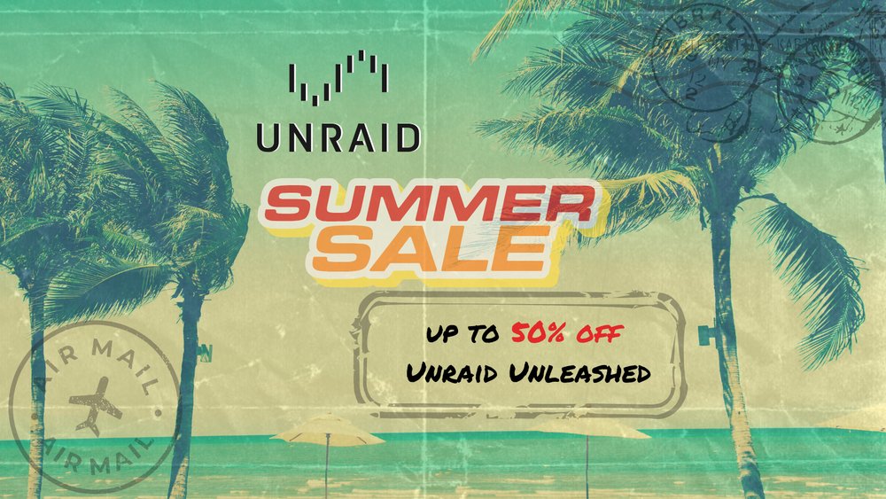 superboki's tweet image. 🔥 UNRAID SUMMER SALE 🔥

🟡Licence Unraid Unleashed: $109 --&amp;gt; $89
 
🟡Uprade Unraid Starter vers Unleashed: $69 --&amp;gt; $48

🟡Upgrade Unraid Basic vers Unleashed: $49 --&amp;gt; $29

🟡Upgrade Unraid Plus vers Unleashed: $19 --&amp;gt; $9

👇👇

unraid.net/pricing?via=su…

#UNRAID #SUMMERSALE