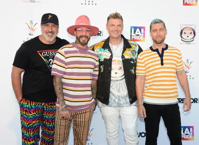 pineappleblues2's tweet photo. #ThrowbackThursday #LanceBass #AJMclean #JoeyFatone #NickCarter #BackstreetBoys #Nsync #BackSync https://t.co/j7x8KwrUZH