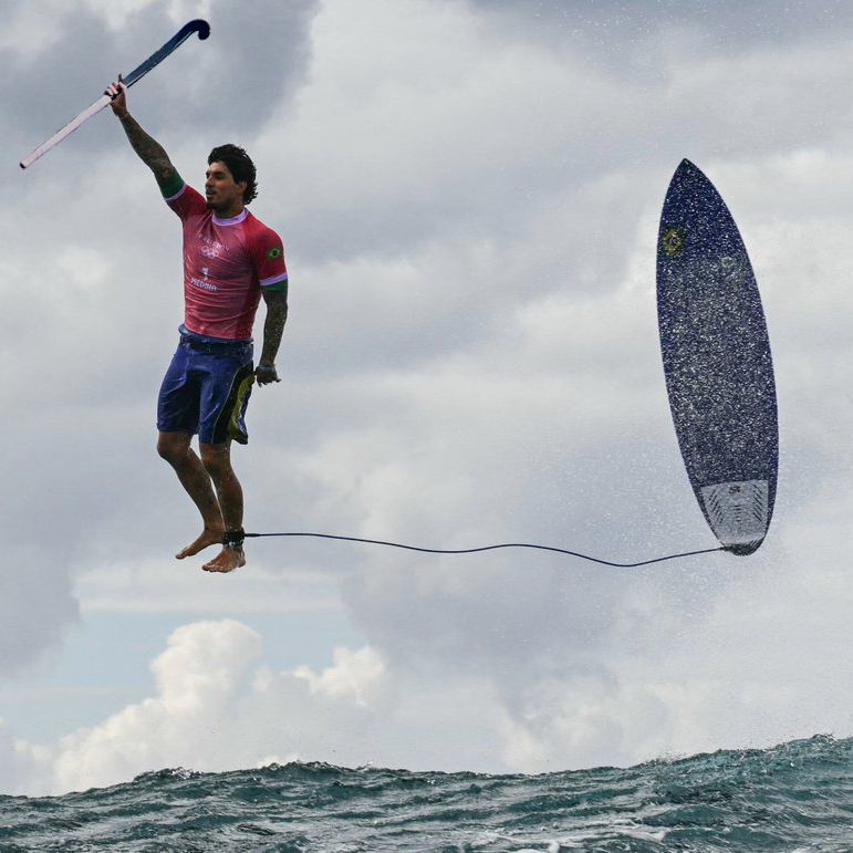 <a href="/Olympics/">The Olympic Games</a> Fixed it for the #Louvre🖼️🏑 😉

#Hockey #Paris2024