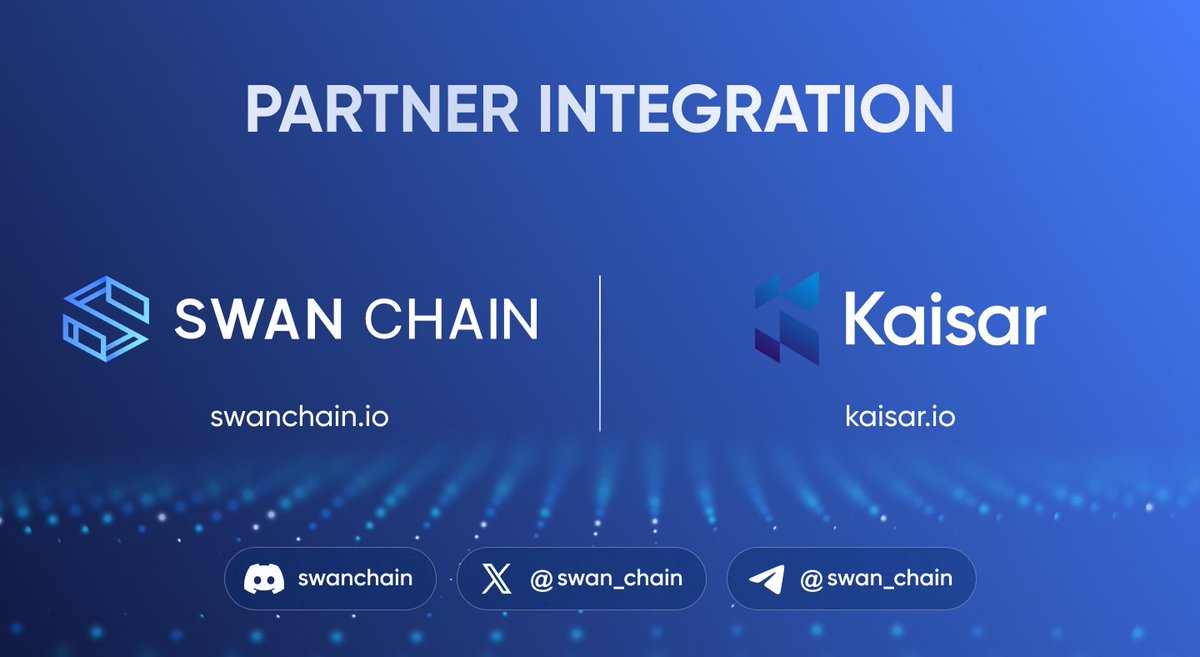 Swan Chain (formerly FilSwan) (@swan_chain) on Twitter photo We're thrilled to announce that <a href="/KaisarNetwork/">Kaisar Network</a> is now a partner of Swan Chain!
Kaisar, a DePIN protocol, is revolutionizing decentralized computing and AI by aggregating available GPU resources and offering them at reduced costs. Their mission aligns perfectly with Swan We're thrilled to announce that <a href="/KaisarNetwork/">Kaisar Network</a> is now a partner of Swan Chain!
Kaisar, a DePIN protocol, is revolutionizing decentralized computing and AI by aggregating available GPU resources and offering them at reduced costs. Their mission aligns perfectly with Swan