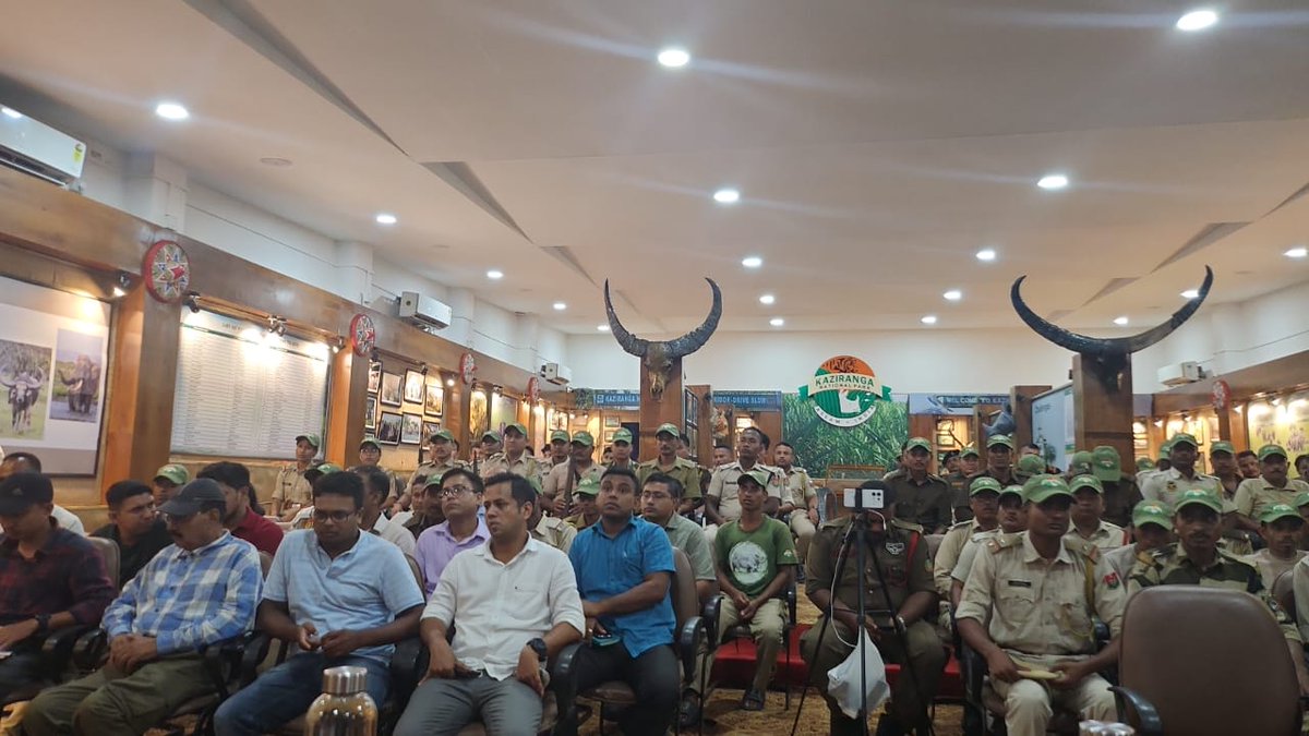 Pragatheesha's tweet photo. I was truly honored and privileged to be invited as a guest to the celebration of World Ranger Day by Kaziranga National Park, Assam. Delivering a talk on "Protect your digital footprint: Safety tips for frontline forest officials." https://t.co/vOIobe9IA1