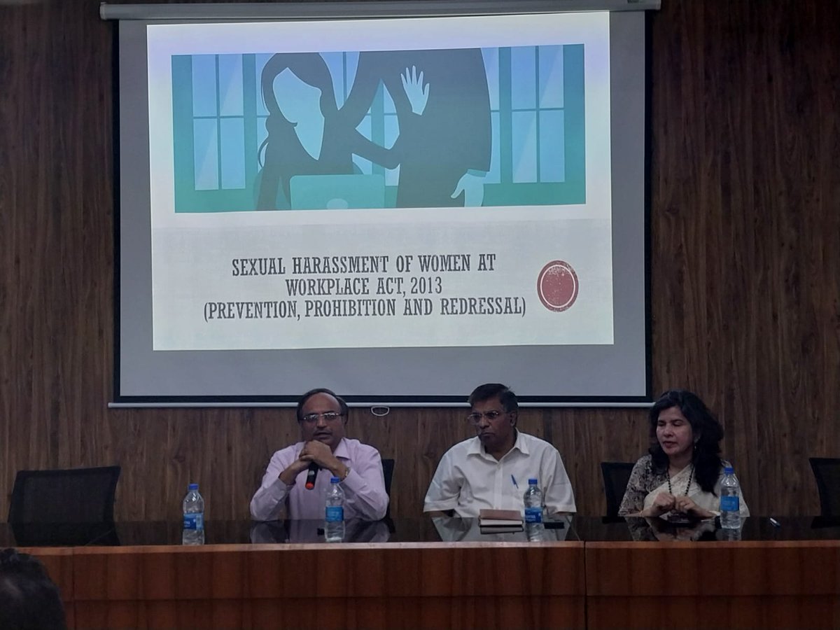 NIHFWofficial's tweet photo. 1st Aug 2024, Dr. Dheeraj Shah shares his valuable insights on #POSH Act, #emphasizing importance of workplace safety & awareness. Grateful to Dr. Tiwari & Dr. Meerambika for their #support.
Facilitated by Geetanjli Agrawal, Lead-PMU, Dr. Akshay Thakur & Madhumita Dasgupta. https://t.co/SNzZmFlLlN
