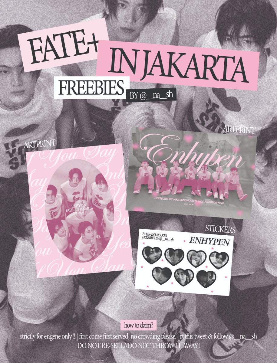.・。.・✭ ࣪Freebies for FATE+ in Jakarta ✭・.  。・. 
by <a href="/__na__sh/">JASTIP BY NASH</a> 

[like, follow, and retweet are appreciated 𓆩♡𓆪]  

- time &amp; place TBA 
- engenes only 
- show this tweet to claim your freebies

⭑kindly tag me when you get my deco set๋࣭  •ﻌ•