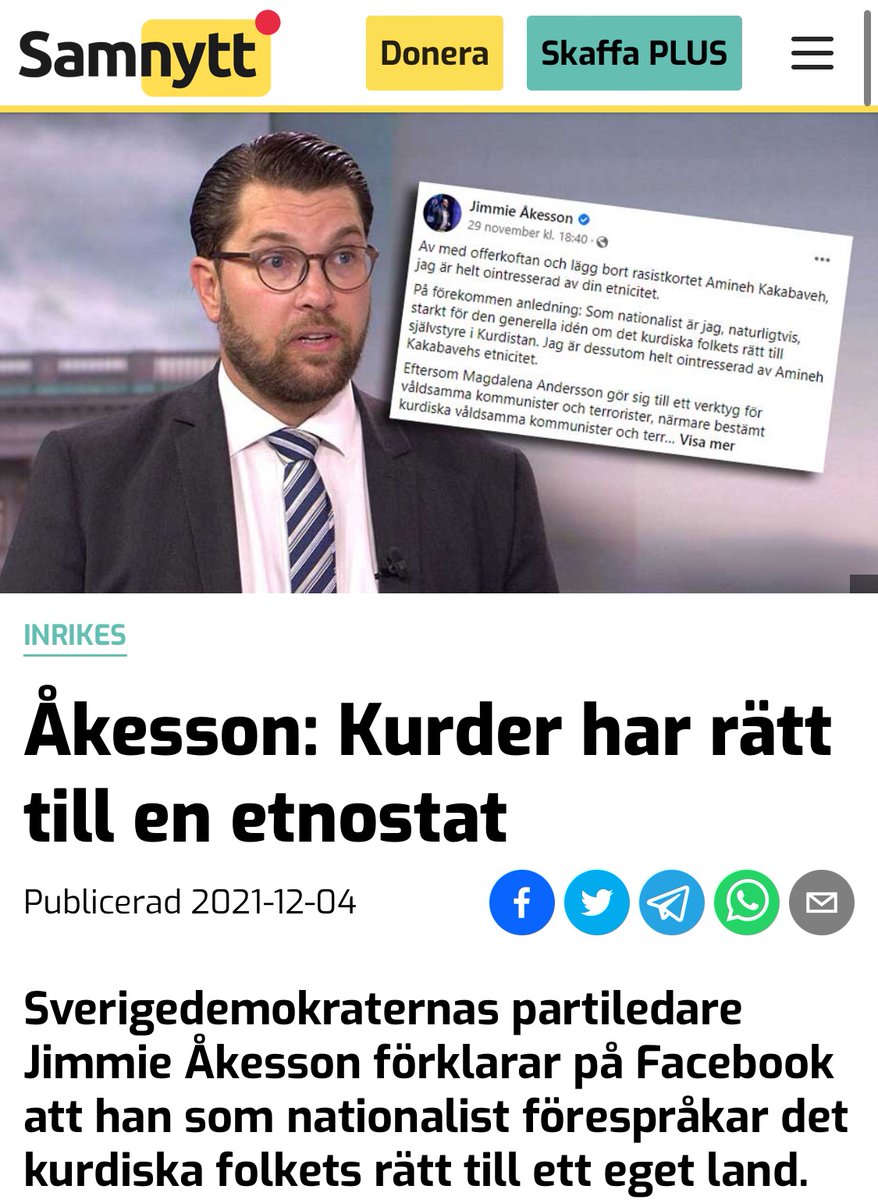 Hello mr <a href="/RTErdogan/">Recep Tayyip Erdoğan</a> this is official message from Swedens government: ”Kurds have a right to their own state”