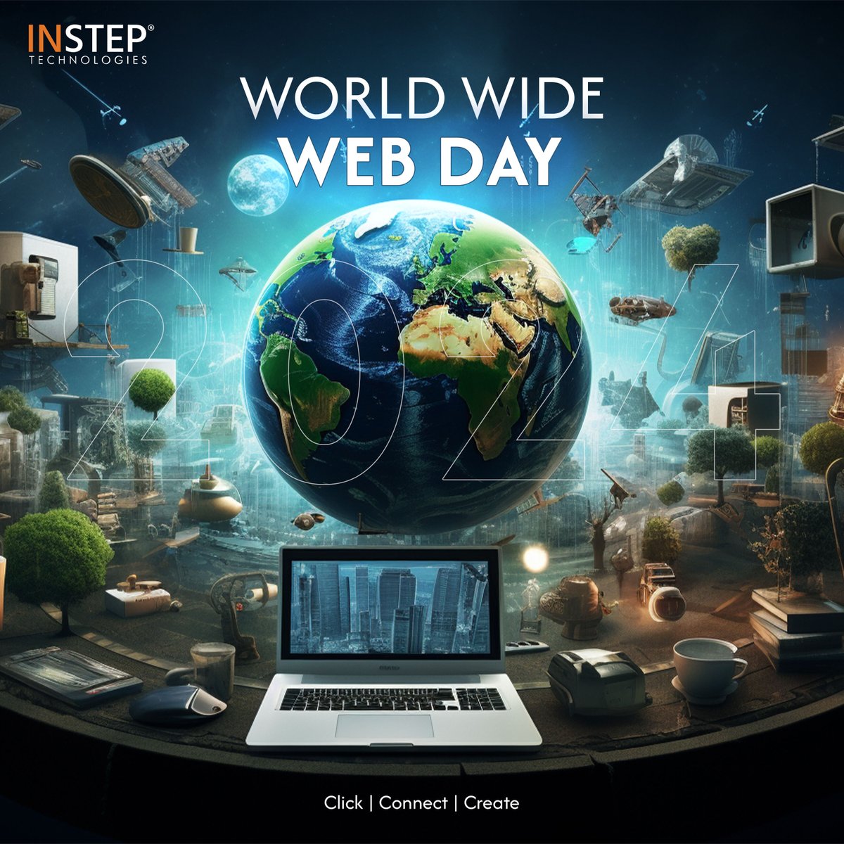 instepoffice's tweet image. Celebrate 𝐖𝐨𝐫𝐥𝐝 𝐖𝐢𝐝𝐞 𝐖𝐞𝐛 𝐃𝐚𝐲 𝐰𝐢𝐭𝐡 𝐈𝐧𝐒𝐭𝐞𝐩 𝐓𝐞𝐜𝐡𝐧𝐨𝐥𝐨𝐠𝐢𝐞𝐬! Let&apos;s set new goals for global connectivity, enhance information access, and embrace the future of limitless communication. 

#WorldWideWebDay #InStepTechnologies #GlobalConnectivity