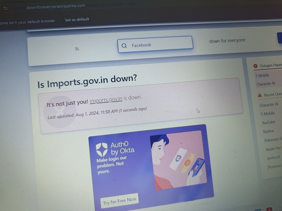 2907Varun's tweet photo. @GoI_MeitY @AshwiniVaishnaw 
The website to generate CHIMS (https://t.co/ncPa3tDQvb) is down since morning. This is causing inconvenience in getting the shipment cleared from customs.

When is the solution expected? 
#CHIMS https://t.co/eF9NErLdVS