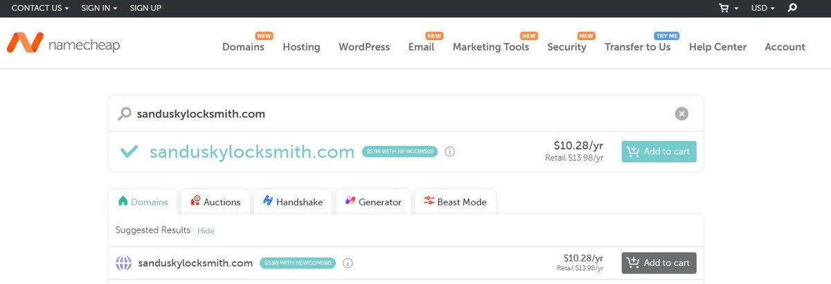 This domain is available (at the time of posting):

sanduskylocksmith .com

Sandusky, Ohio is home to Cedar Point, an amusement park that sees over 3 million annual visitors.

Plenty of those visitors need a locksmith.

This is a perfect domain for a rank and rent site.

But best