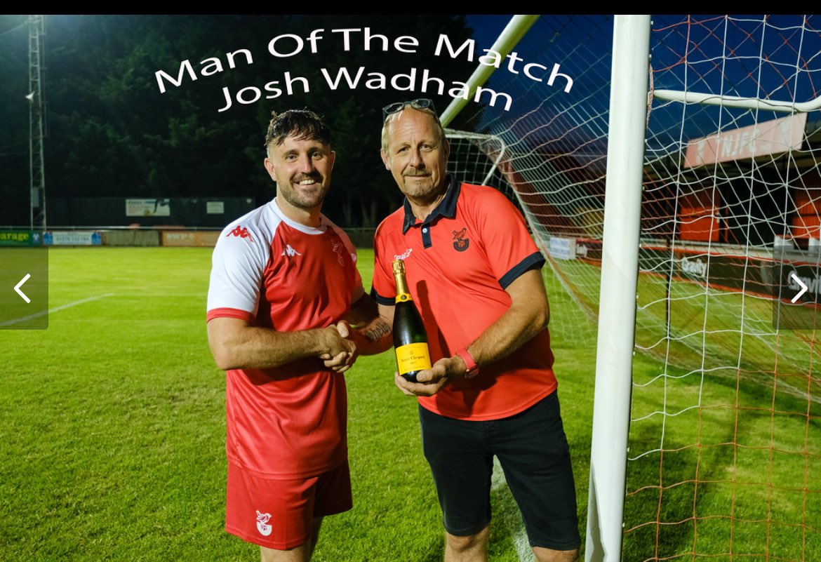 NIGEL CURRY’S Man of the Match goes to Josh Wadham .