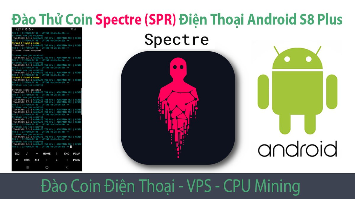 CPUMiningVN's tweet photo. Đào Thử Coin Spectre (SPR) Trên Điện Thoại Android Samsung S8 Plus và Note 8 Xem Hashrate Bao Nhiêu?
. Ytb https://t.co/lA08kV8Hup
---
#boxphone #cpumining #crypto #android #automobile #boxphonefarm #cpuminingvn #smartphone #bitcoin #spr #spectre #coins https://t.co/e8ffNsKpz5