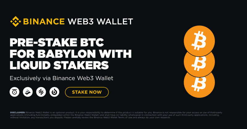 BinanceWallet's tweet photo. ⏳ 20 minutes countdown! Do you have your $BTC ready in your #BinanceWeb3Wallet? 

Limited staking #BTC quota of 20 #BTC across different projects. 
Be one of the first to join @babylonlabs_io mainnet staking, opening soon!

Join now ⤵️