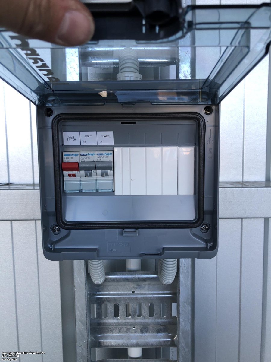 sparkysaclass's tweet image. Are you looking to have your shed powered up? Wiring a shed can enhance its functionality and comfort, making it a valuable space. With careful planning and execution, you can ensure your shed is both functional and safe. Call us today for an free quote. 0403011156