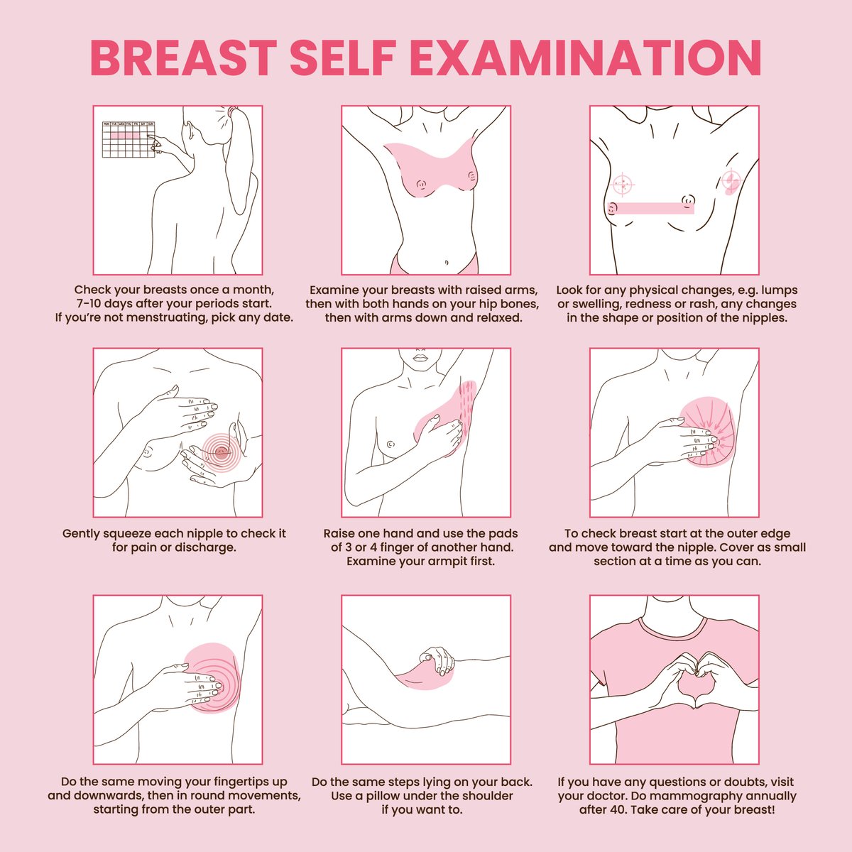 Self care comes in all shapes and forms - and we'd like to remind you of one self care habit that can save your life. A monthly breast self examination can teach you what's normal for you, so you can know when it's not. So, #Feelonthefirst!