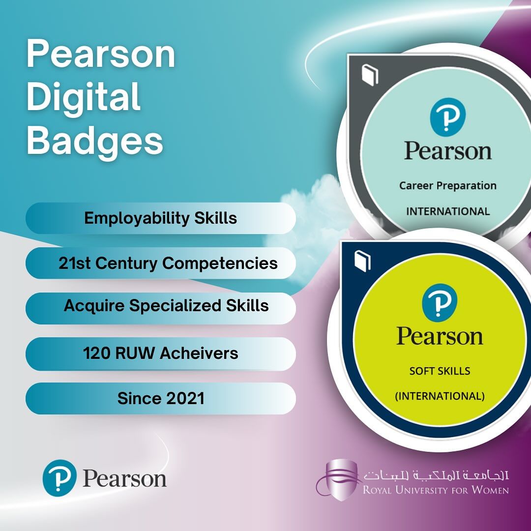 CENTRE FOR GENERAL STUDIES
Proud in the achievement of 120 students who have earned digital badges from Pearson Education, London, UK, after completing Micro-Credential Programmes.
@pearsonofficial
#RUW #Bahrain #Saudi #HighSchool  #digitalart #Studysmart #StudyinBahrain #Degree