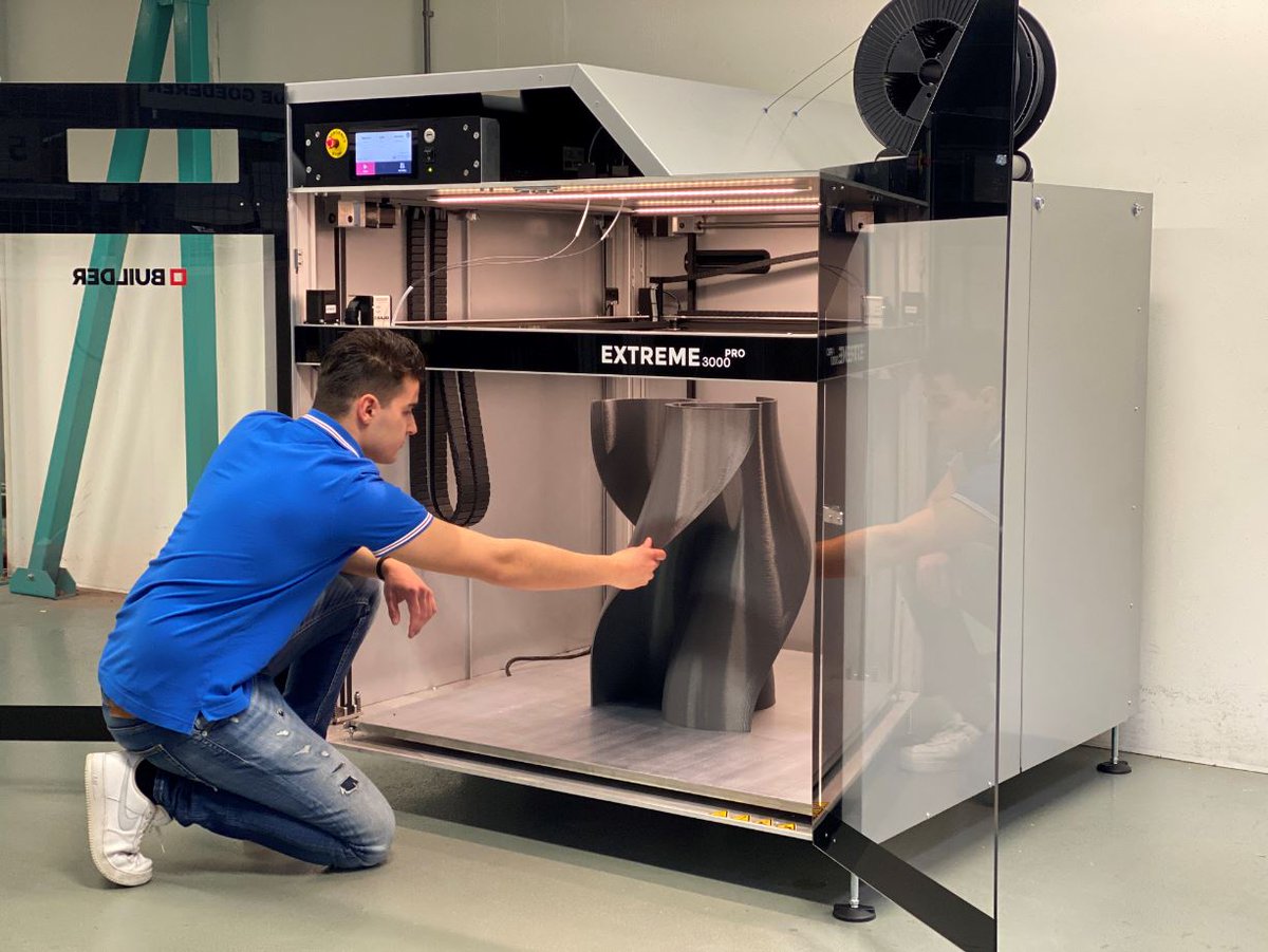 The Extreme 3000 PRO 3D printer is now back in stock! Get ready to bring your most ambitious projects to life with precision and efficiency. From complex shaped prototypes to art pieces, the Extreme 3000 PRO does the job! builder3dprinters.com/quotation/