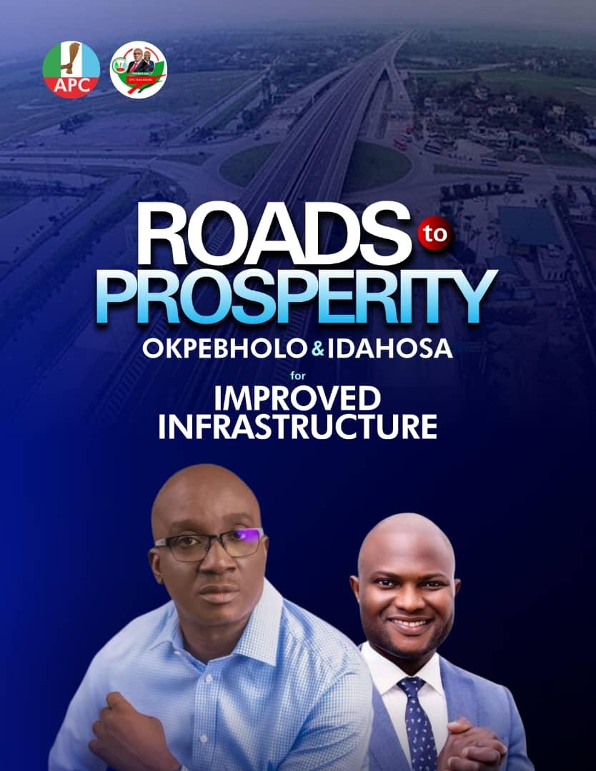 lewisabraham66's tweet image. Roads to Prosperity:
@m_akpakomiza and Idahosa for Improved Infrastructure. Together, we can build a brighter future with better roads and stronger communities. 

Join us on this journey to transform Edo State with your support. 

#SMO 
#Edo2024 
#MODEN 
#MondayForGovernor