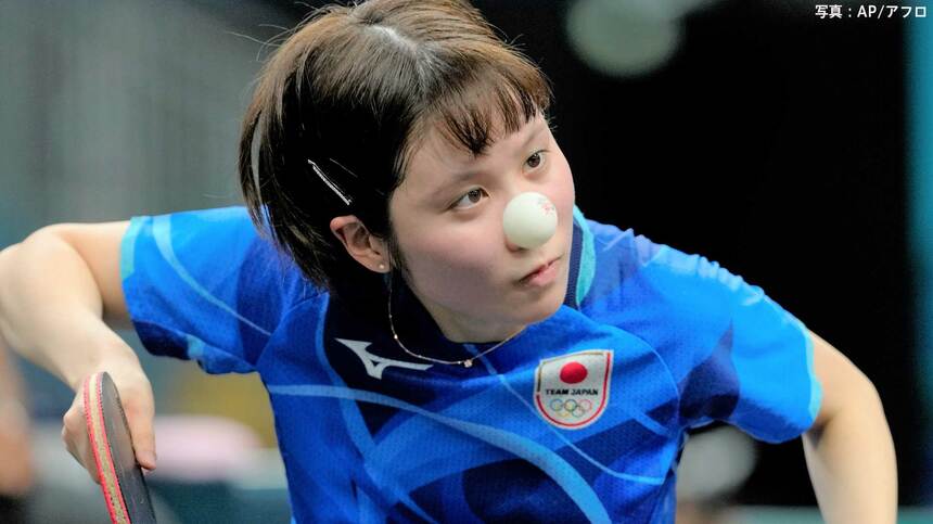 daitoryodasu's tweet photo. TBSニュースサイトのパリ五輪卓球女子のこの画像、どうなんですか？ https://t.co/QhgIbVlCoZ