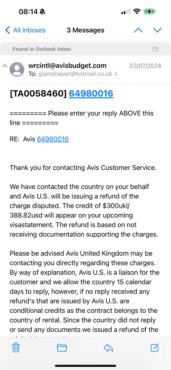 glam_drawer's tweet photo. Does anyone have any advice on getting my £300 deposit back from @Avis @Avisuk136041 ???? Took car out in march returned in April losing the will to live!!!!!!!!  Never ever hire a car from them https://t.co/7yNlGrBbuf