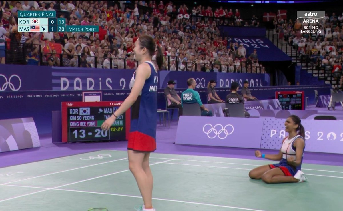 Z ๐๐ฒ๐พ (@theone_xyz) on Twitter photo SEMIFINALS ๐ฅโผ๏ธ
Pearly Tan/Thinaah Muralitharan ๐ฒ๐พ WON AGAINST Kim So Yeong/Kong Hee Yong ๐ฐ๐ท
21-12
21-13
History for ๐ฒ๐พ as they are the 1st ever WD ๐ฒ๐พ to be in the SF in the Olympics ๐ฅ
Clever, clever move by Pearthin ๐! Xrazyyyhg!!! CONGRATS ๐
#Paris2024 #Olympics SEMIFINALS ๐ฅโผ๏ธ
Pearly Tan/Thinaah Muralitharan ๐ฒ๐พ WON AGAINST Kim So Yeong/Kong Hee Yong ๐ฐ๐ท
21-12
21-13
History for ๐ฒ๐พ as they are the 1st ever WD ๐ฒ๐พ to be in the SF in the Olympics ๐ฅ
Clever, clever move by Pearthin ๐! Xrazyyyhg!!! CONGRATS ๐
#Paris2024 #Olympics