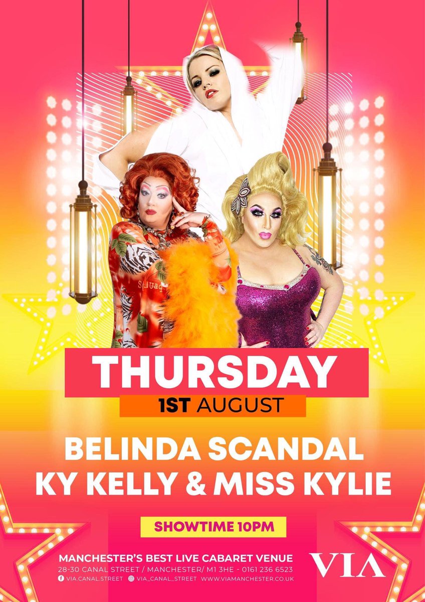 Well it’s Thirsty Thursday and it’s time to kickstart the weekend early TONIGHT in <a href="/VIA_CanalStreet/">VIA Canal Street</a> I will be rounding off The Power Of 3 Im onstage at 11pm 💋❤️