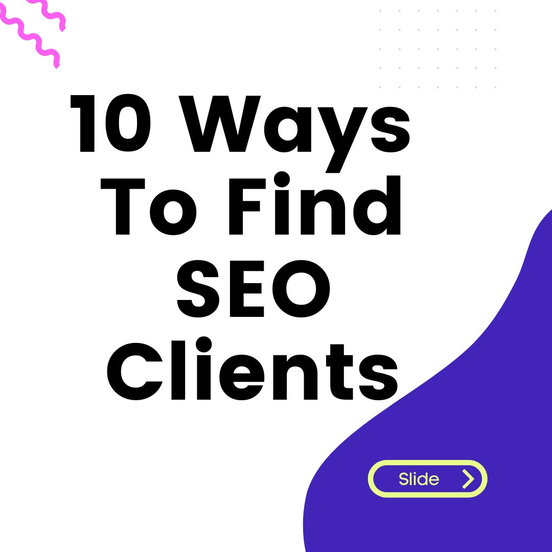 techsolution333's tweet image. 10 Ways To Find SEO Clients
1.Develop a strong online presence
2.Offer a free consultation
3.Use retargeting ads
4.Content marketing
5.Cold email outreach
6.Local SEO
7.Networking professionals
8.SEO case studies
9.Offer free SEO audit
10.Guest blogging
#SEO
