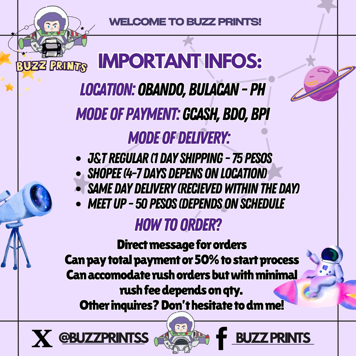 buzz prints : printing service open (@buzzprintss) / Posts / X