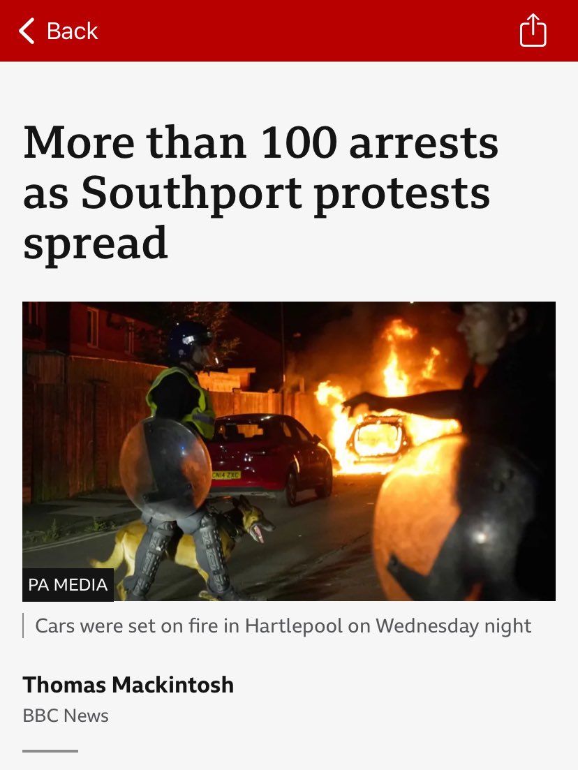Why is the BBC describing these as ‘protests’? They are nothing of the sort.