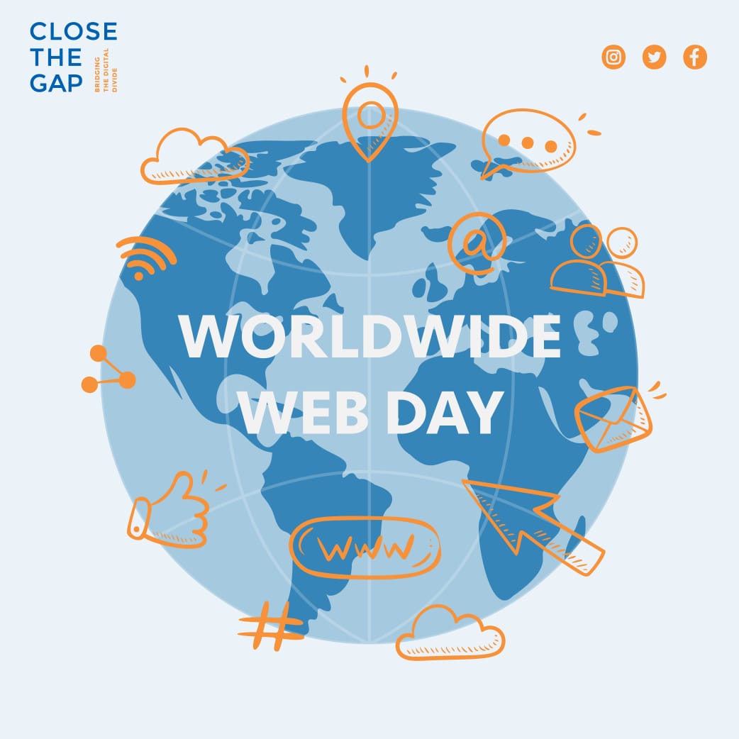 It's World Wide Web day, but not everyone's connected. Join Close the Gap in contributing to a global, accessible, and connected online world through your donations of IT assets. For more information, email us at donations@close-the-gap.org.

#WorldWebDay