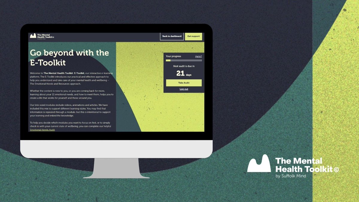 We recently launched our e-learning platform – the E-Toolkit! 💛

The E-Toolkit is  designed for you to refresh your mental health training at a time that suits you.

If you'd like to find out more, do get in touch with our team ➡️ thementalhealthtoolkit.co.uk/contact-us/

#TMHTK #MentalHealth