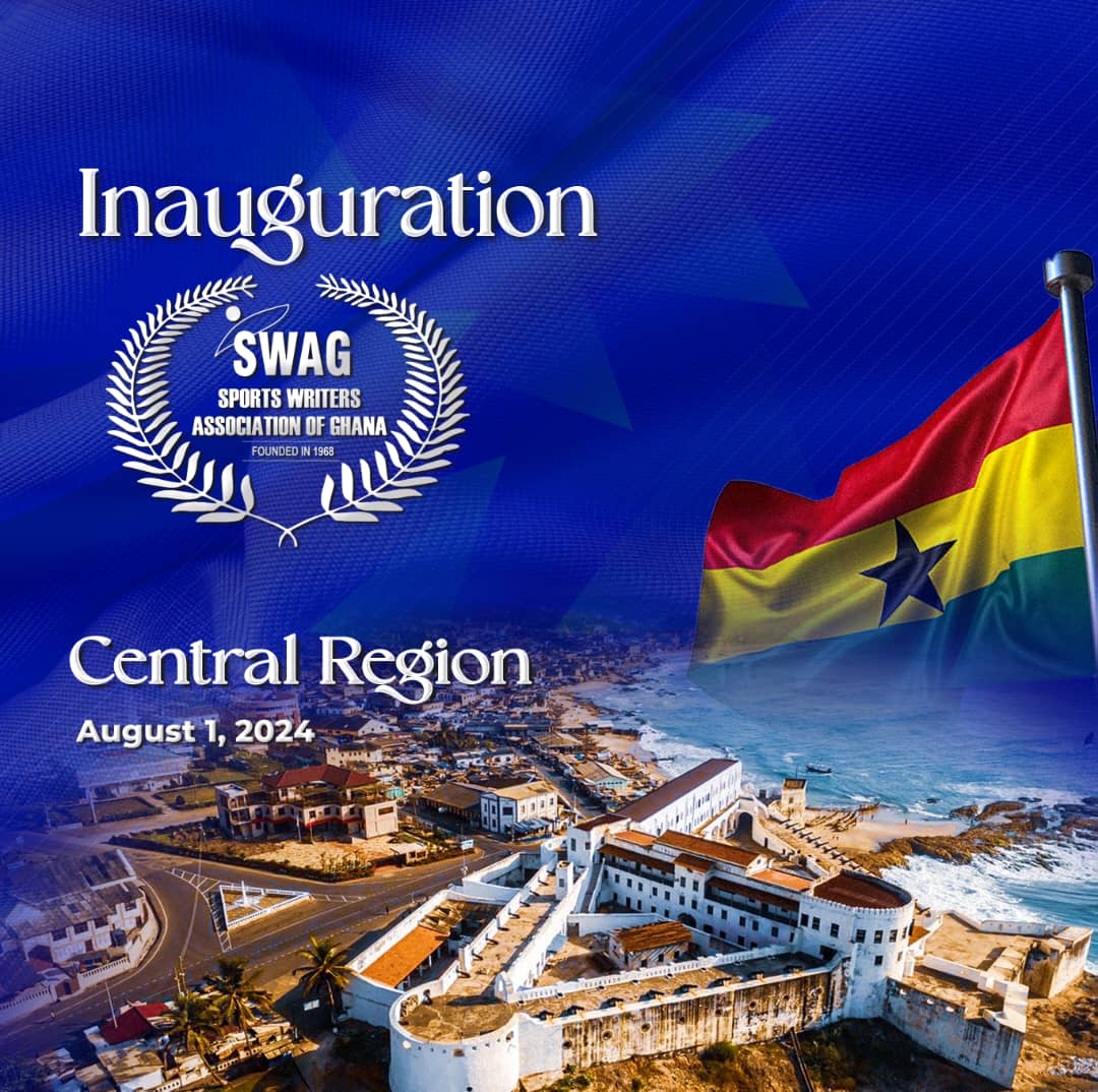 The Sports Writers Association of Ghana (SWAG) will inaugurate its Central Regional Branch today, August 1, 2024.

Join us in Oguaa as we birth our 10th regional branch.