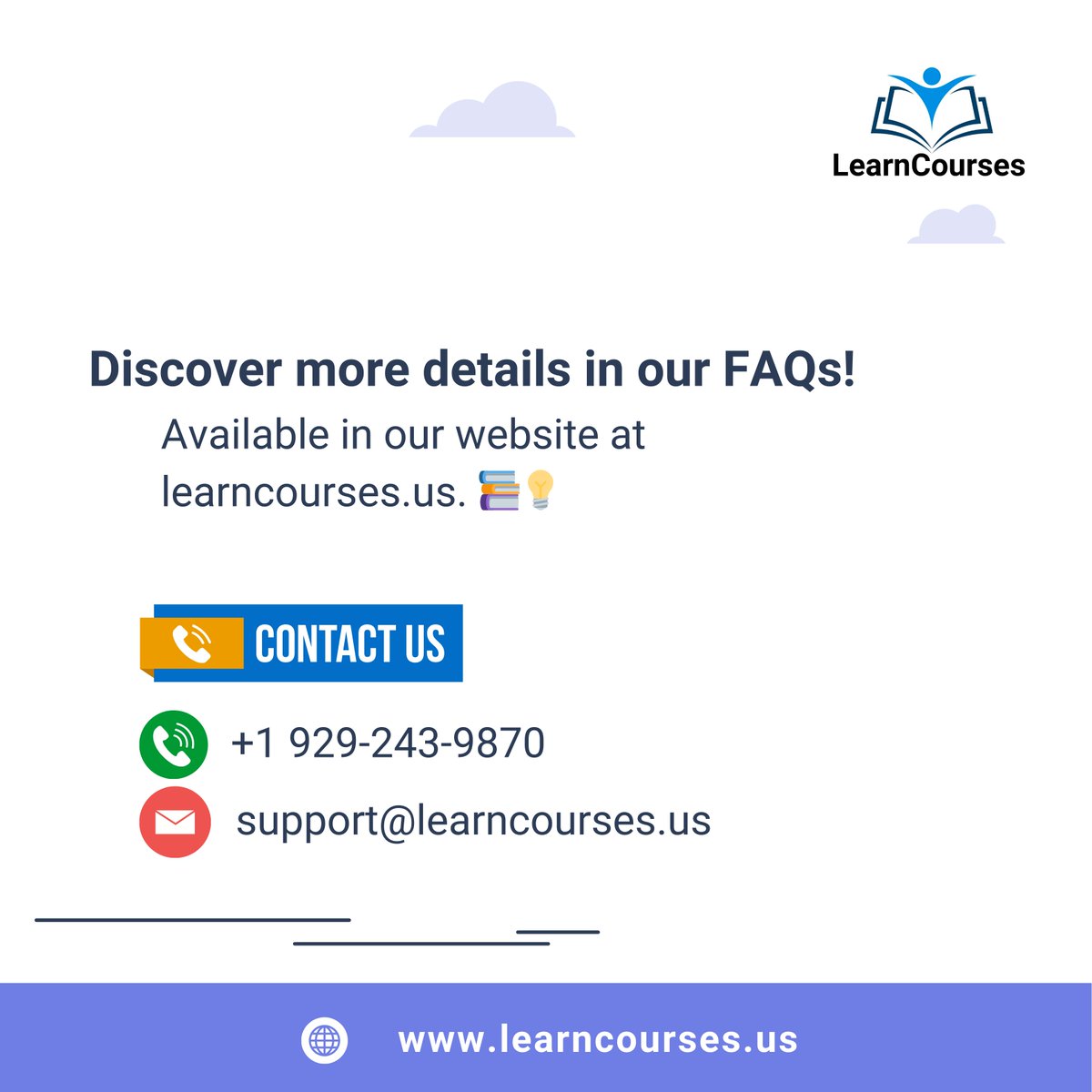 LearnCoursesEdu's tweet image. Have questions about LearnCourses?  We've got you covered!  Swipe through our FAQ carousel for all the details. 📖📷 #LearnCourses #FAQ #OnlineLearning learncourses.us/frequently-ask…