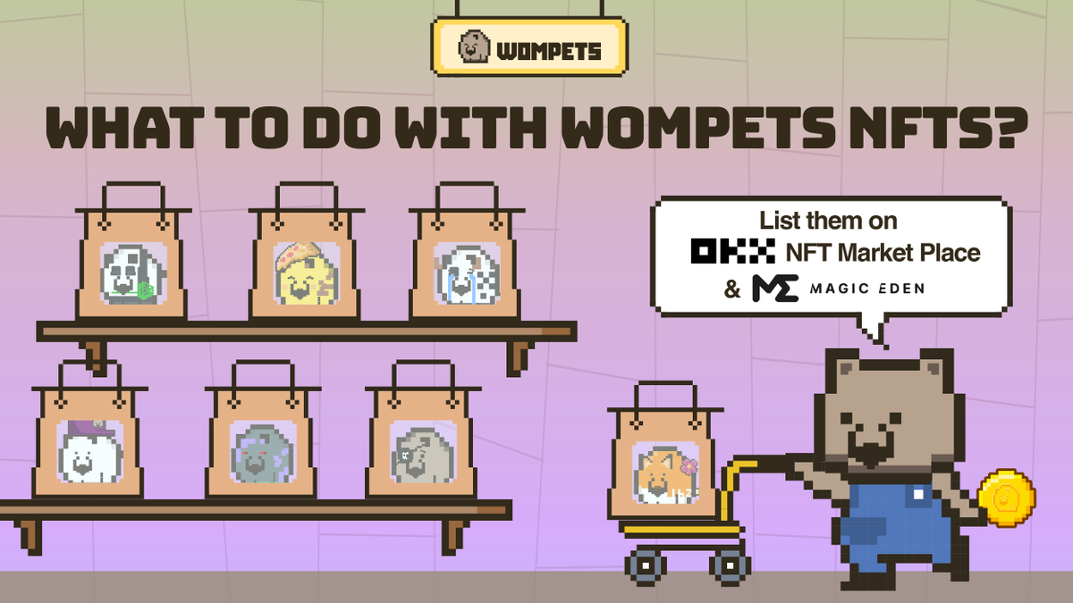 wompets_'s tweet photo. To all #Wompets NFTs holders out there, this is a very useful thread for you. ๐
What on earth you can do with a Wompets NFT? ๐ป
Let's find out! ๐งต https://t.co/0VguAKaUAO