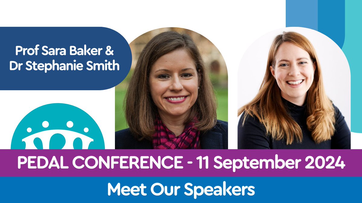 PEDAL Cam (@pedalcam) on Twitter photo She'll be joined by PEDAL's <a href="/SaraBCam/">Sara Baker</a>, Professor of Developmental Psychology and Education and Dr Stephanie Smith, a senior research specialist at the Centre for Evidence and Implementation <a href="/CEI_org/">Centre for Evidence and Implementation</a>
Learn more about our speakers and book your tickets at buff.ly/3y76TK6 She'll be joined by PEDAL's <a href="/SaraBCam/">Sara Baker</a>, Professor of Developmental Psychology and Education and Dr Stephanie Smith, a senior research specialist at the Centre for Evidence and Implementation <a href="/CEI_org/">Centre for Evidence and Implementation</a>
Learn more about our speakers and book your tickets at buff.ly/3y76TK6