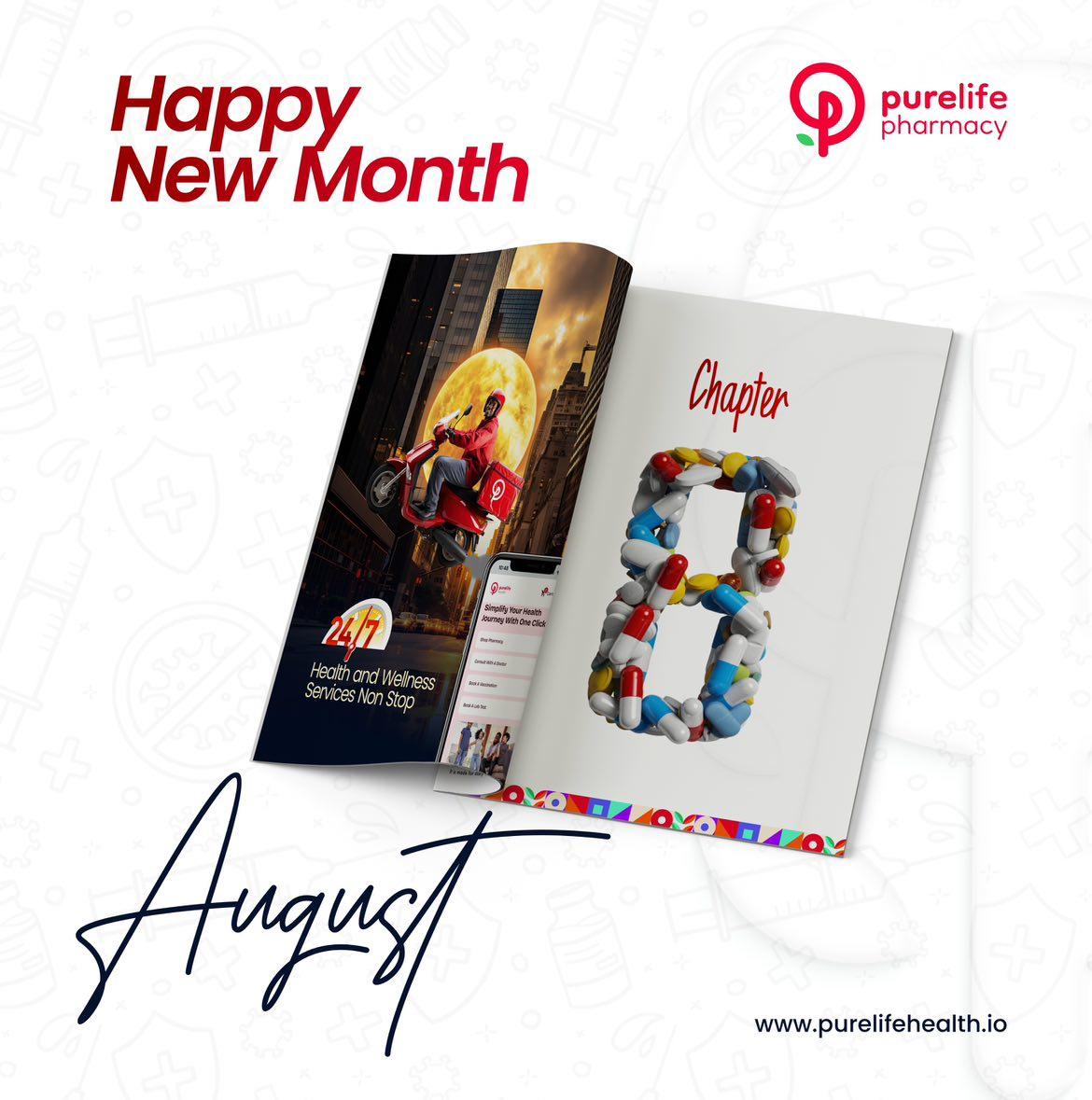 PurelifeNg's tweet photo. As we turn the page into the 1st of August , Purelife Pharmacy invites you to unlock new possibilities for your health and wellness.
Remember with PureLife? You Got it!
#purelifepharmacy #1stAugust https://t.co/cwuGeq6YFc