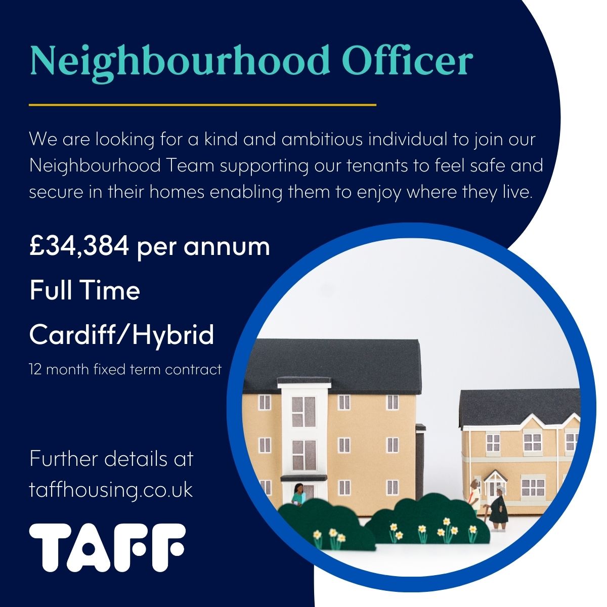 Only a few days left to apply.... a great opportunity to join the team at @TaffHousing  in a challenging yet super rewarding role... #NeighbourhoodOfficer #MakingADifference lnkd.in/e5uGVd83