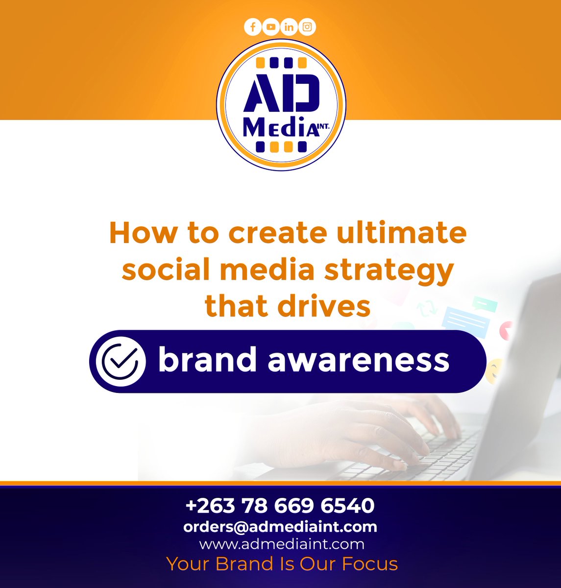 AD_Media_Int's tweet photo. How to create ultimate social media strategy that drives BRAND AWARENESS
1. Set goals for your business
2. Research your audience
3. Research your competitors
4. Choose your social platforms
5 Plan your content
6.Manage and engage your community
#admediaint #yourbrandisourfocus https://t.co/KIx3Uuc0vZ