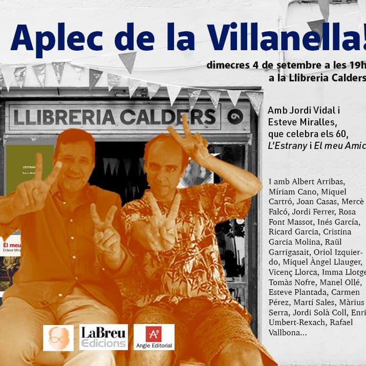 Bon agost! Però el 4/9... Tots cap a l'Aplec!!!

Amb vil·lanel·lejamentes del gran <a href="/jordividal_act/">Jordi Vidal Gómez</a>!... I <a href="/_mrspremise/">Míriam Cano</a> <a href="/mariusserra/">Màrius Serra</a> <a href="/cgarc257/">Cristina Garcia Molina</a> <a href="/VicenLlorca/">Vicenç Llorca</a> <a href="/JordiSolColl2/">Jordi Solà Coll</a> <a href="/maihaviaditque/">carmen p</a> @ENRICUMBERT <a href="/SubiranaJaume/">Jaume Subirana</a> <a href="/oriolil/">Oriol Izquierdo 🎗️</a> @itramselas <a href="/ricard_garcia/">Ricard Garcia</a> ... 

I tu, no vil·lanel·leges?