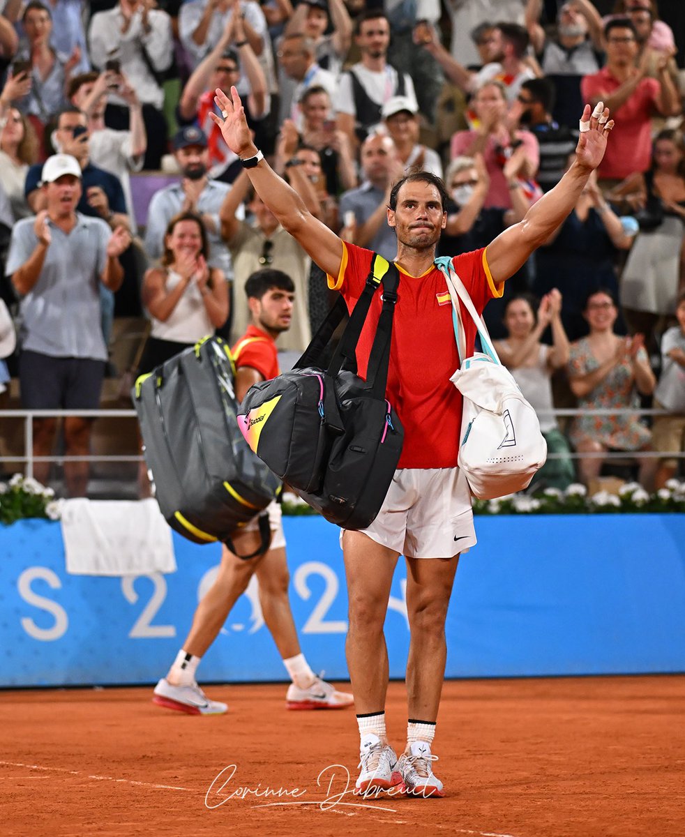 corinnedubreuil's tweet image. That was a very special moment .
#tennis #rafaelnadal #carloslcaraz #olympics