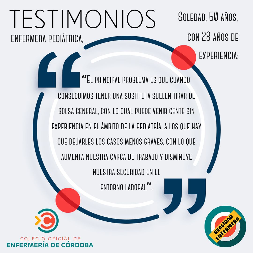 COECordoba's tweet photo. #CórdobaEnfermera Visiones sobre la realidad del trabajo de las enfermeras cordobesas. https://t.co/9Cojk15jBo