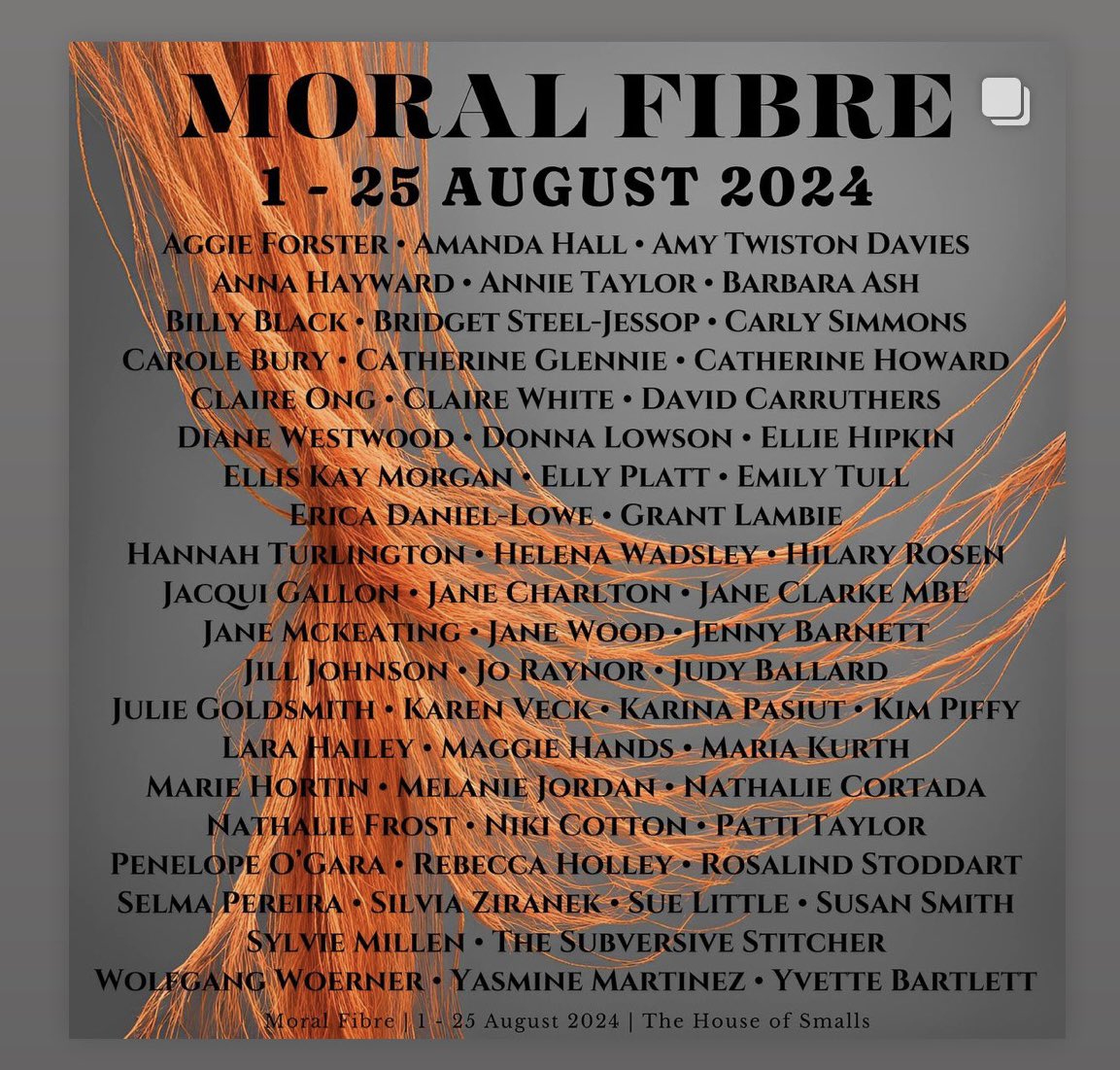 Moral Fibre opens today as the first exhibition in The House of Smalls new #edinburgh gallery - go visit this exceptional independent gallery if you can 
#artexhibition